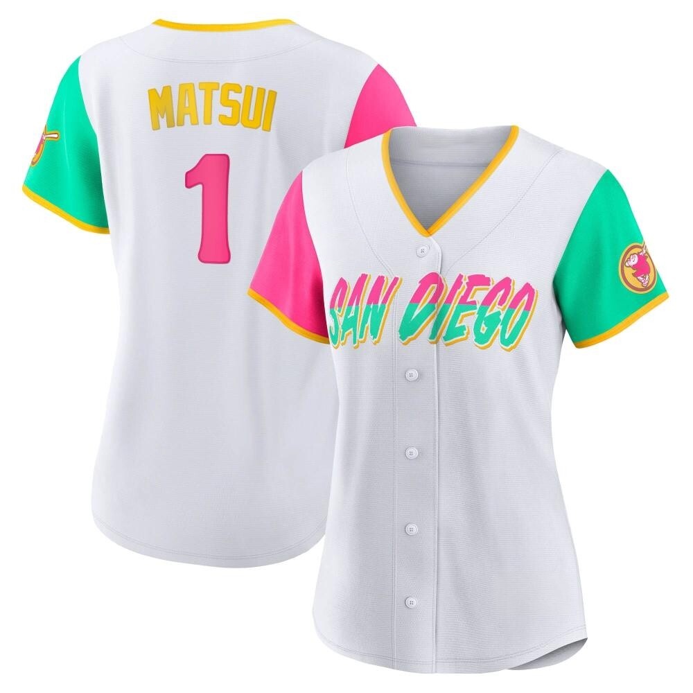 Authentic Yuki Matsui Women's San Diego Padres White 2022 City Connect Jersey Authentic Yuki Matsui Women's San Diego Padres White 2022 City Connect Jersey