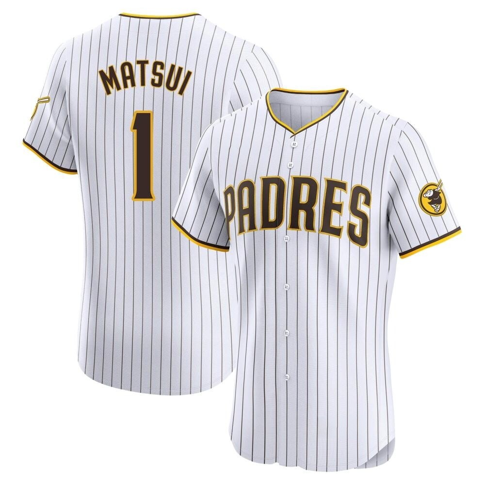 Elite Yuki Matsui Men's San Diego Padres White Home Jersey Elite Yuki Matsui Men's San Diego Padres White Home Jersey