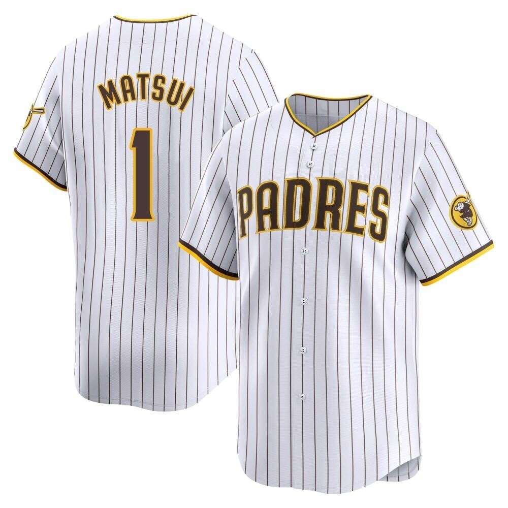 Limited Yuki Matsui Men's San Diego Padres White Home Jersey Limited Yuki Matsui Men's San Diego Padres White Home Jersey