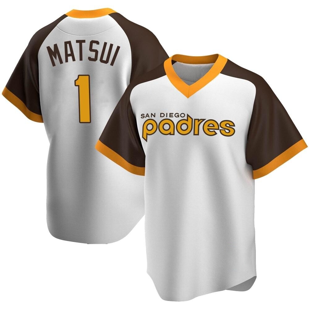 Replica Yuki Matsui Men's San Diego Padres White Home Cooperstown Collection Jersey Replica Yuki Matsui Men's San Diego Padres White Home Cooperstown Collection Jersey